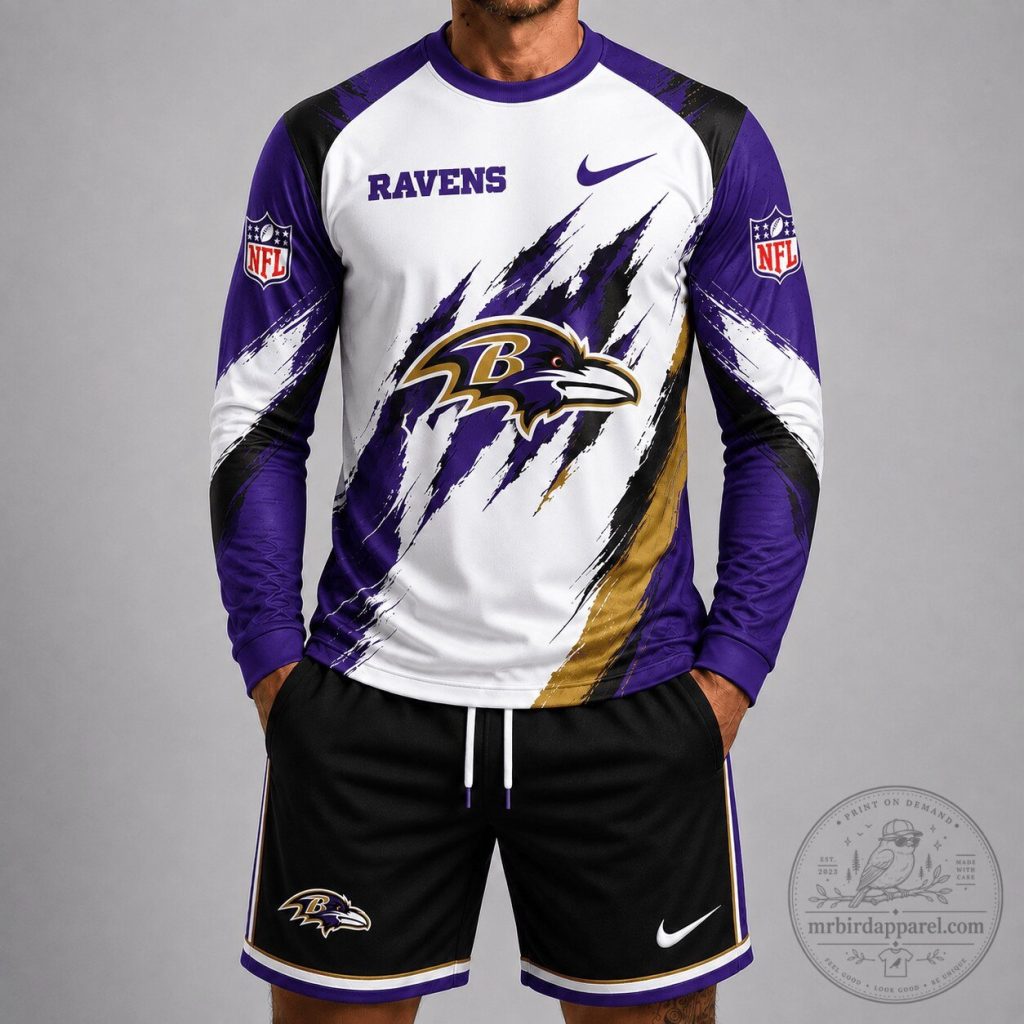Baltimore Ravens National Football League Fan Long Sleeve Shirt Baltimore Ravens National Football League Fan Long Sleeve Shirt