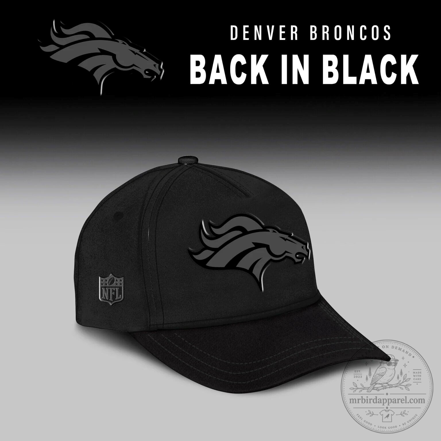 Denver Broncos Back In Black Football Team Hoodie and Jogger Pants Set 8 Denver Broncos Back In Black Football Team Hoodie and Jogger Pants Set