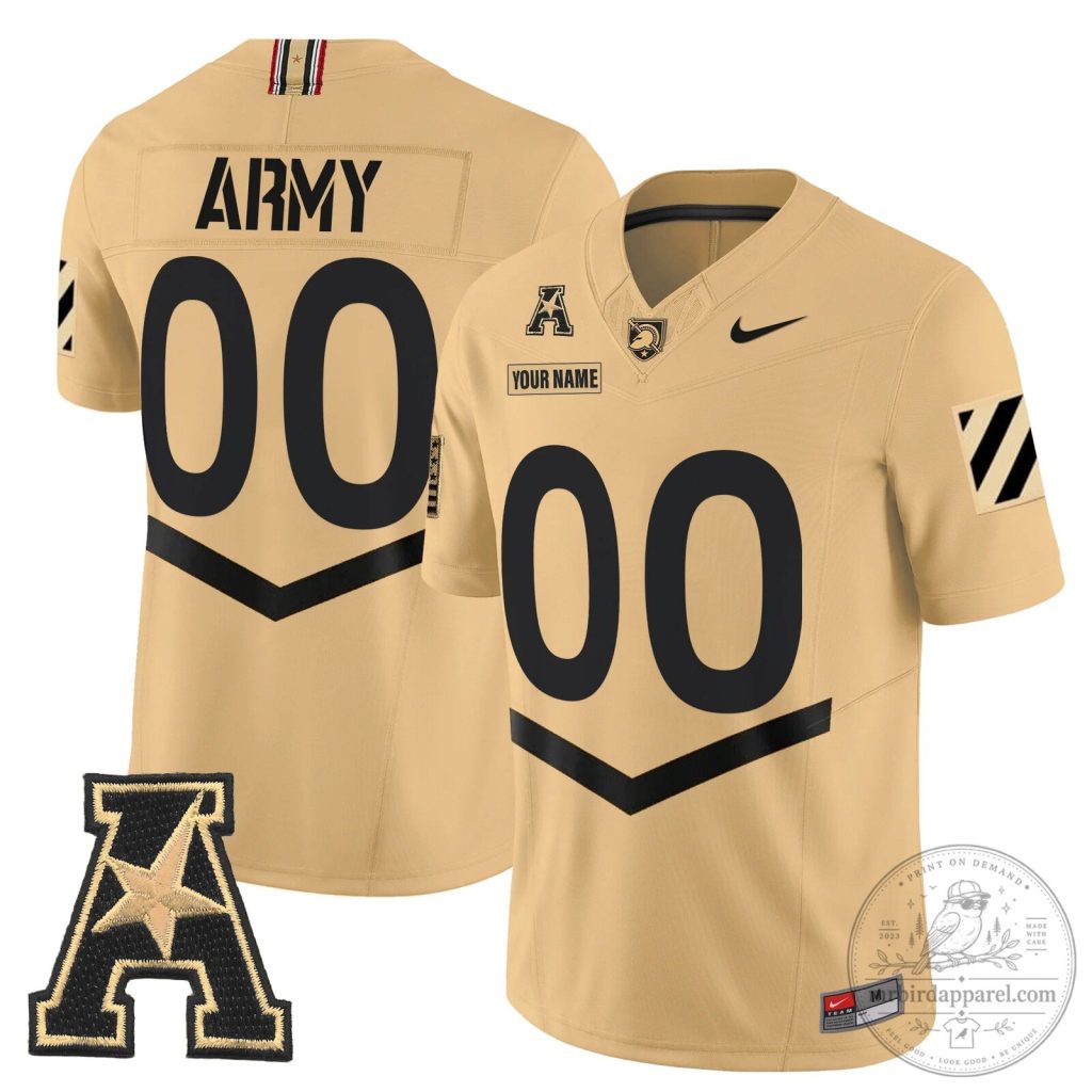 Army Black Knights Football Team Custom Gold Vapor Limited Jersey Army Black Knights Football Team Custom Gold Vapor Limited Jersey