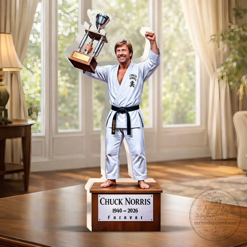 Chuck Norris Martial Arts Champion Acrylic Block