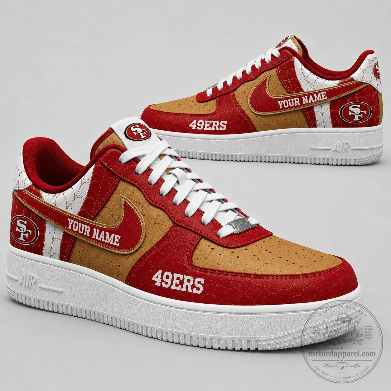 Custom Name Shoes - Low Top Sneakers for San Francisco 49ers Fans 1 Custom Name Shoes - Low Top Sneakers for San Francisco 49ers Fans