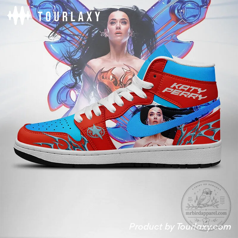 Katy Perry The Lifetime Red Blue High Top Sneakers 8 Katy Perry The Lifetime Red Blue High Top Sneakers