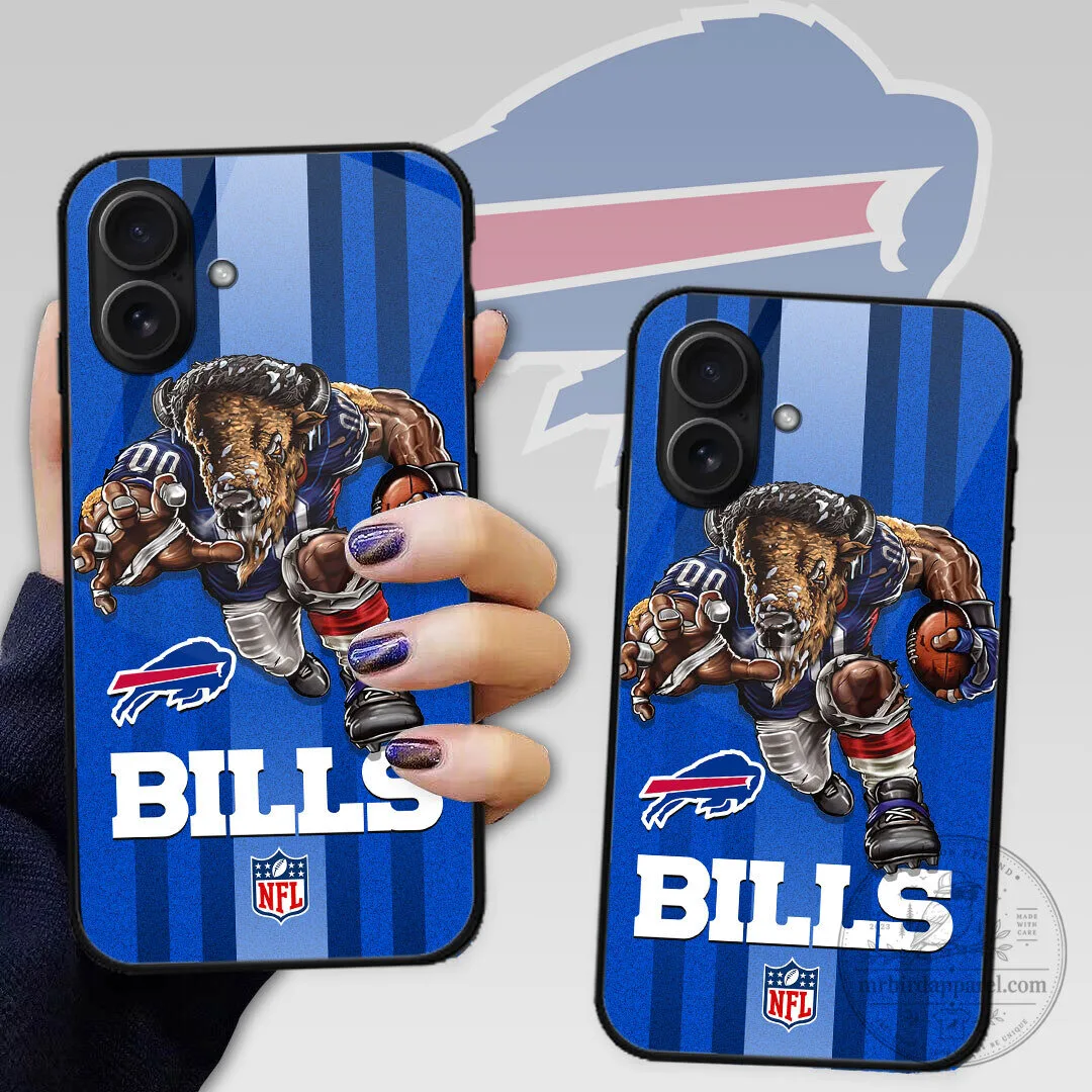 Buffalo Bills Football Team Mascot Charging Player Phone Case 3 Buffalo Bills Football Team Mascot Charging Player Phone Case