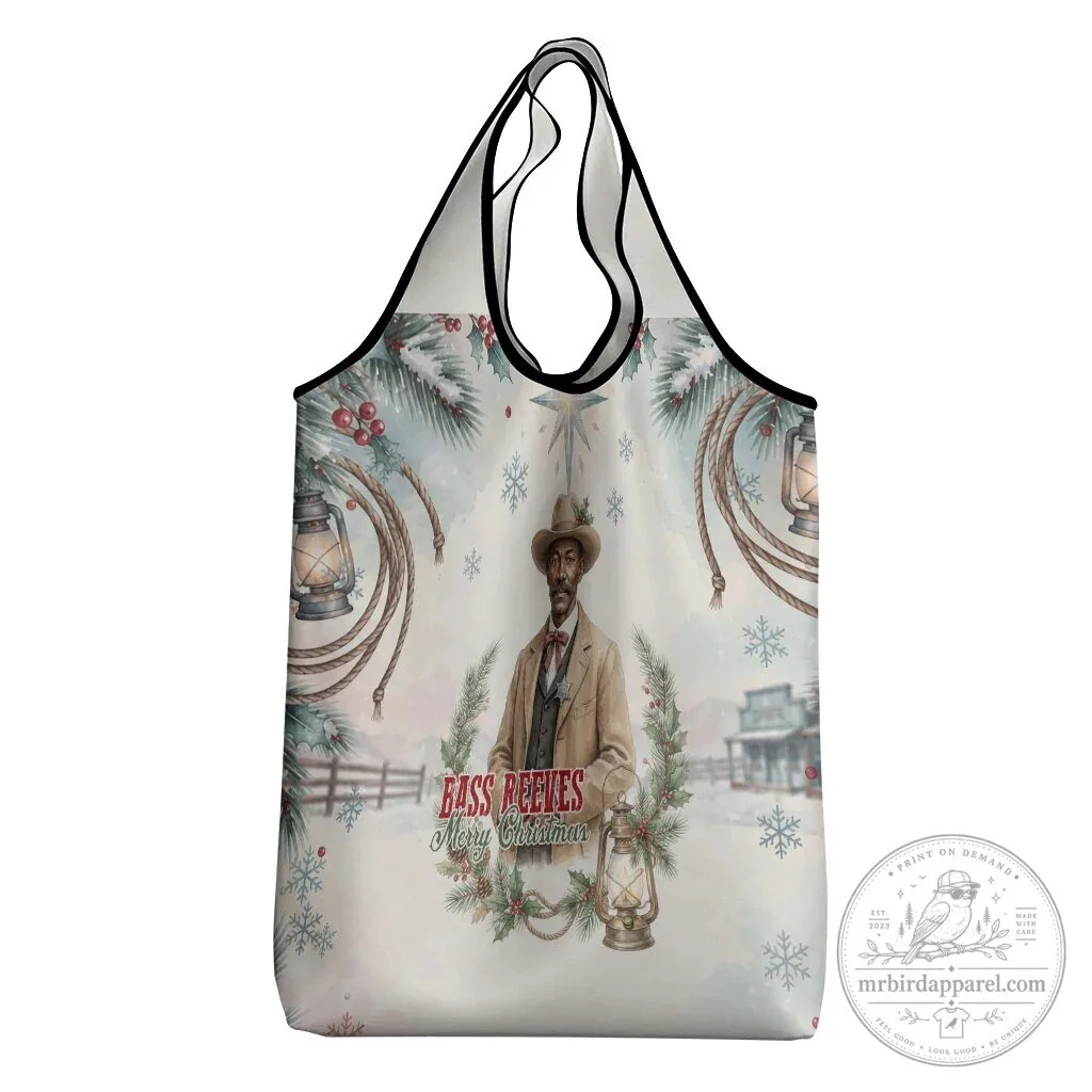 Bass Reeves Merry Christmas Old West Deputy Lawman Pine Branch Winter Holiday Bag 13 Bass Reeves Merry Christmas Old West Deputy Lawman Pine Branch Winter Holiday Bag