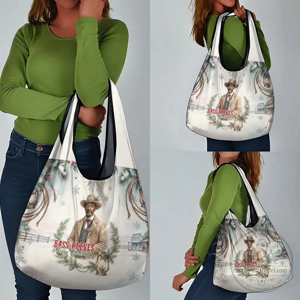 Bass Reeves Merry Christmas Old West Deputy Lawman Pine Branch Winter Holiday Bag 17 Bass Reeves Merry Christmas Old West Deputy Lawman Pine Branch Winter Holiday Bag