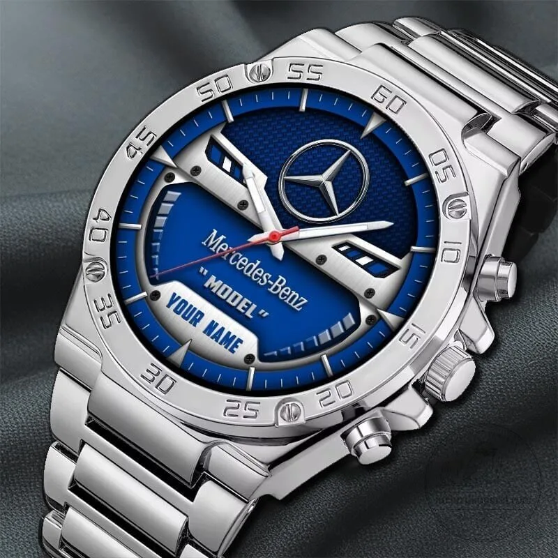 Mercedes-Benz Custom Name Model Elegant Fashion Design Watch