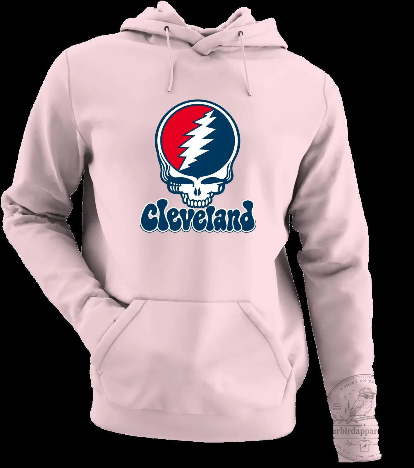 Cleveland Baseball Grateful Dead Steal Your Face Skull Hoodie 17 Cleveland Baseball Grateful Dead Steal Your Face Skull Hoodie