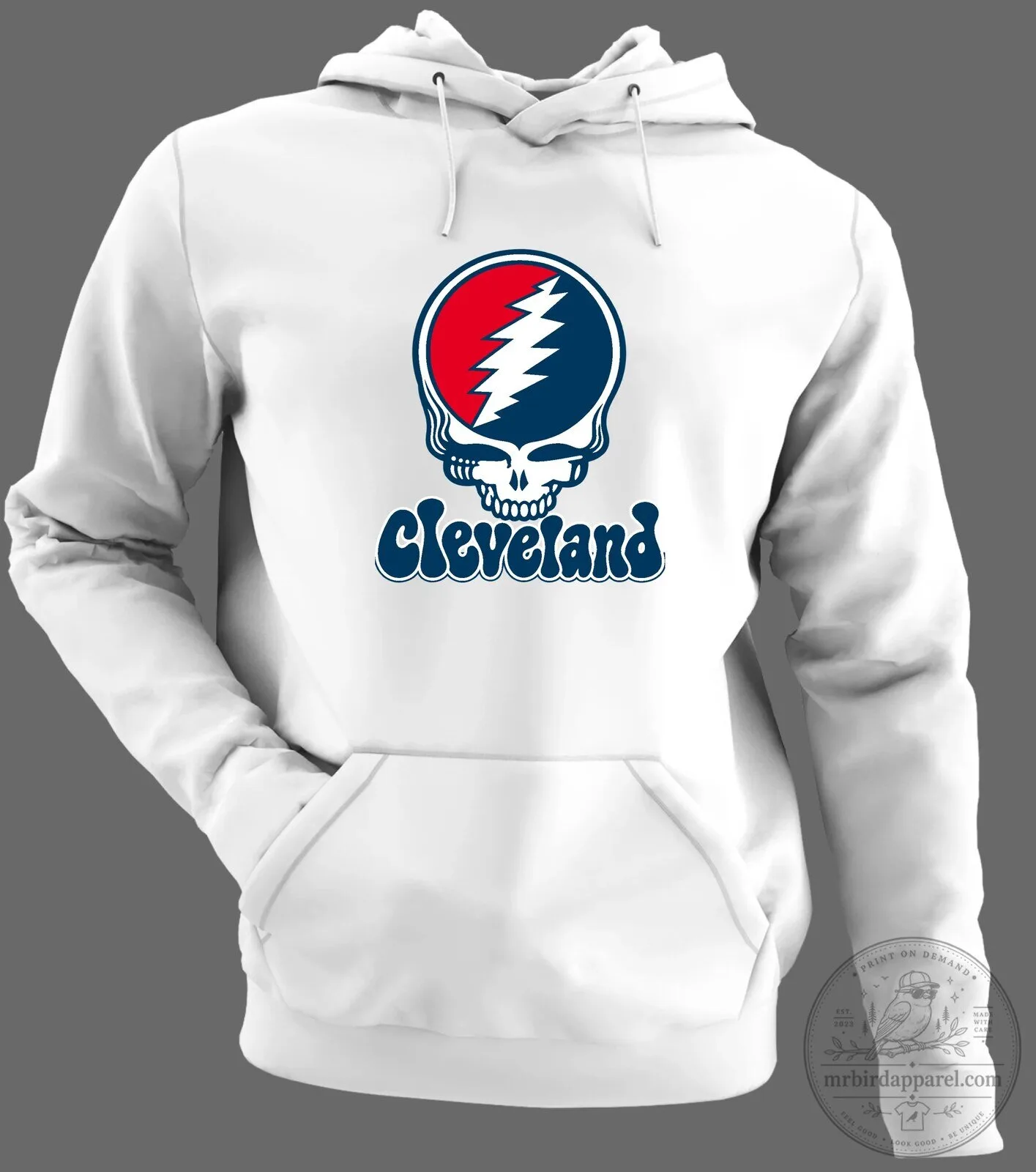 Cleveland Baseball Grateful Dead Steal Your Face Skull Hoodie 23 Cleveland Baseball Grateful Dead Steal Your Face Skull Hoodie