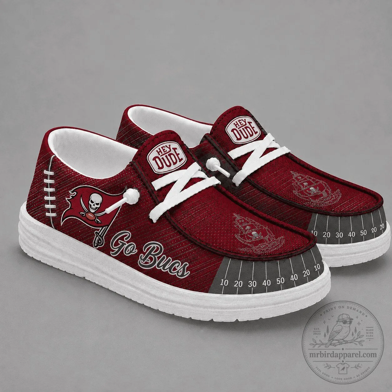 Loafer Shoes for Fans of Tampa Bay Buccaneers Football Field