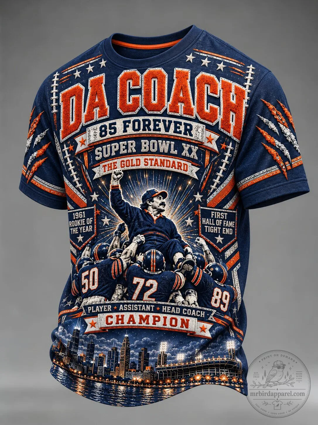 Mike Ditka Da Coach Super Bowl XX Champion T-Shirt 5 Mike Ditka Da Coach Super Bowl XX Champion T-Shirt