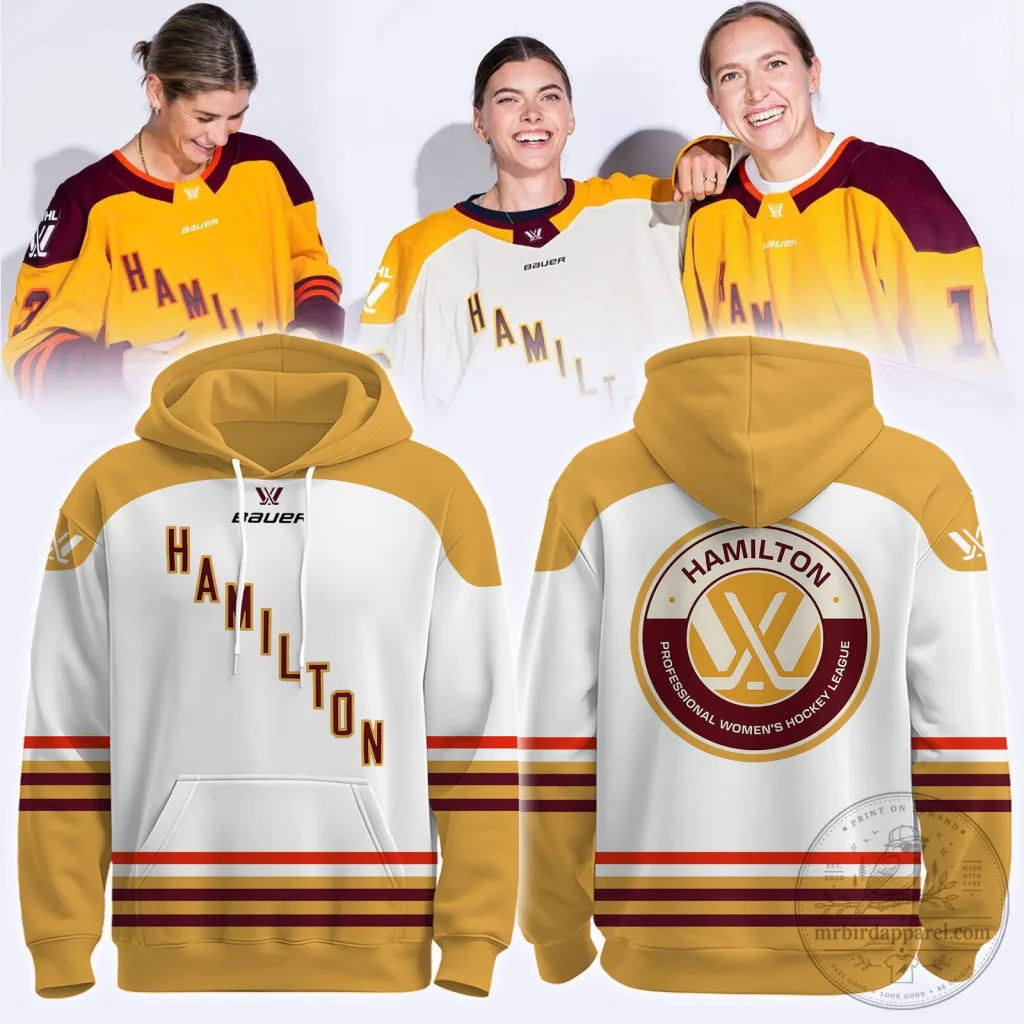 Professional Women's Hockey League Hamilton Team Logo Hoodie Professional Women's Hockey League Hamilton Team Logo Hoodie