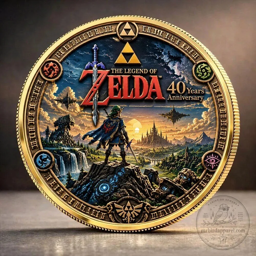 40th Anniversary Collectible Coin Celebrating The Legend of Zelda