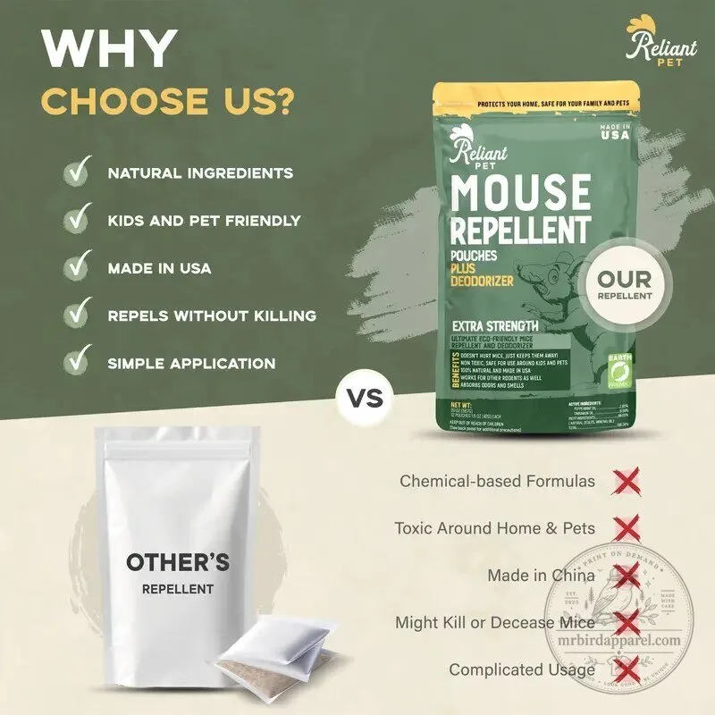 Reliant Pet Mouse Repellent Pouches Plus Deodorizer for Home and Garden 15 Reliant Pet Mouse Repellent Pouches Plus Deodorizer for Home and Garden