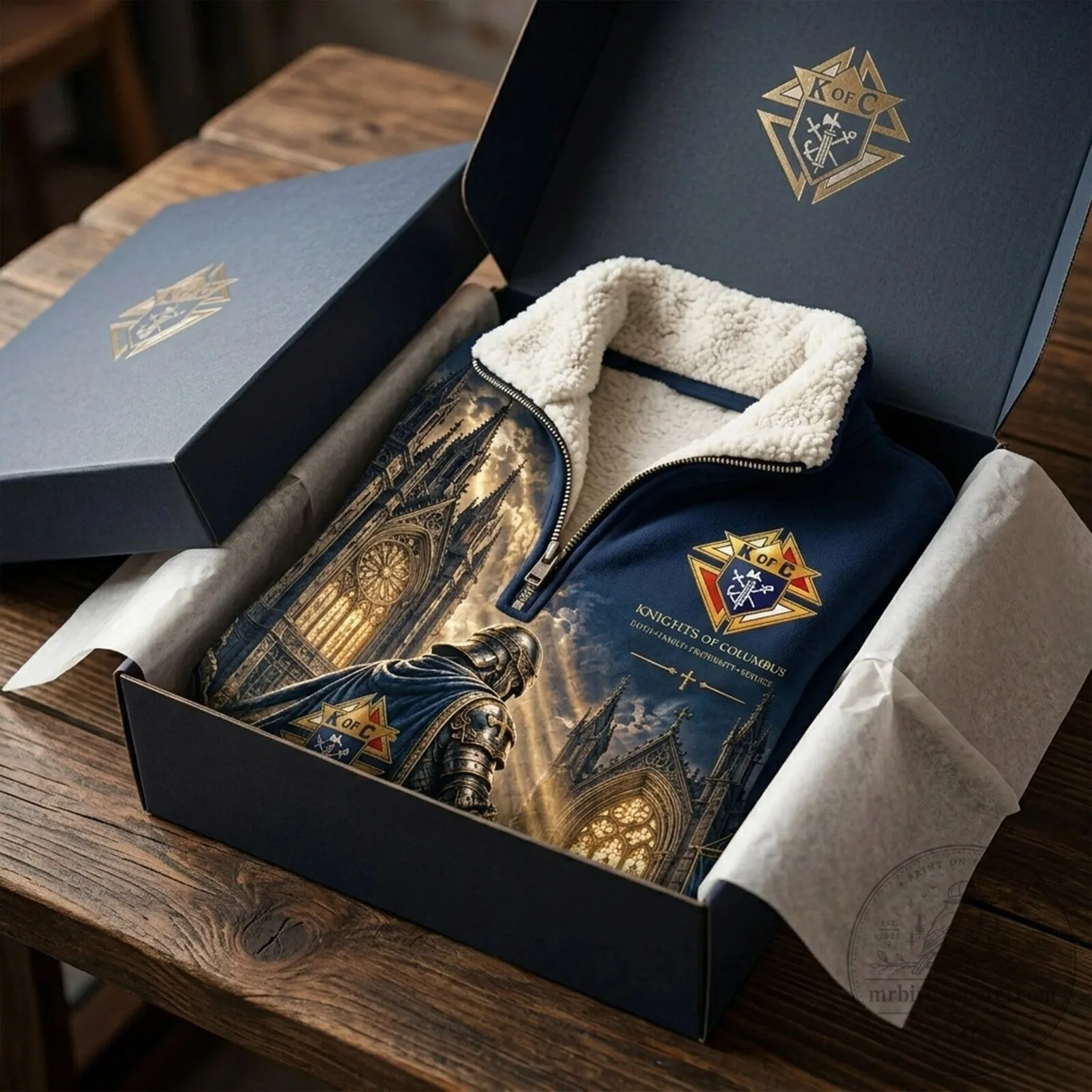 Knights of Columbus Faith Family Fraternity Service Sherpa Fleece Quarter Zip Jacket 9 Knights of Columbus Faith Family Fraternity Service Sherpa Fleece Quarter Zip Jacket
