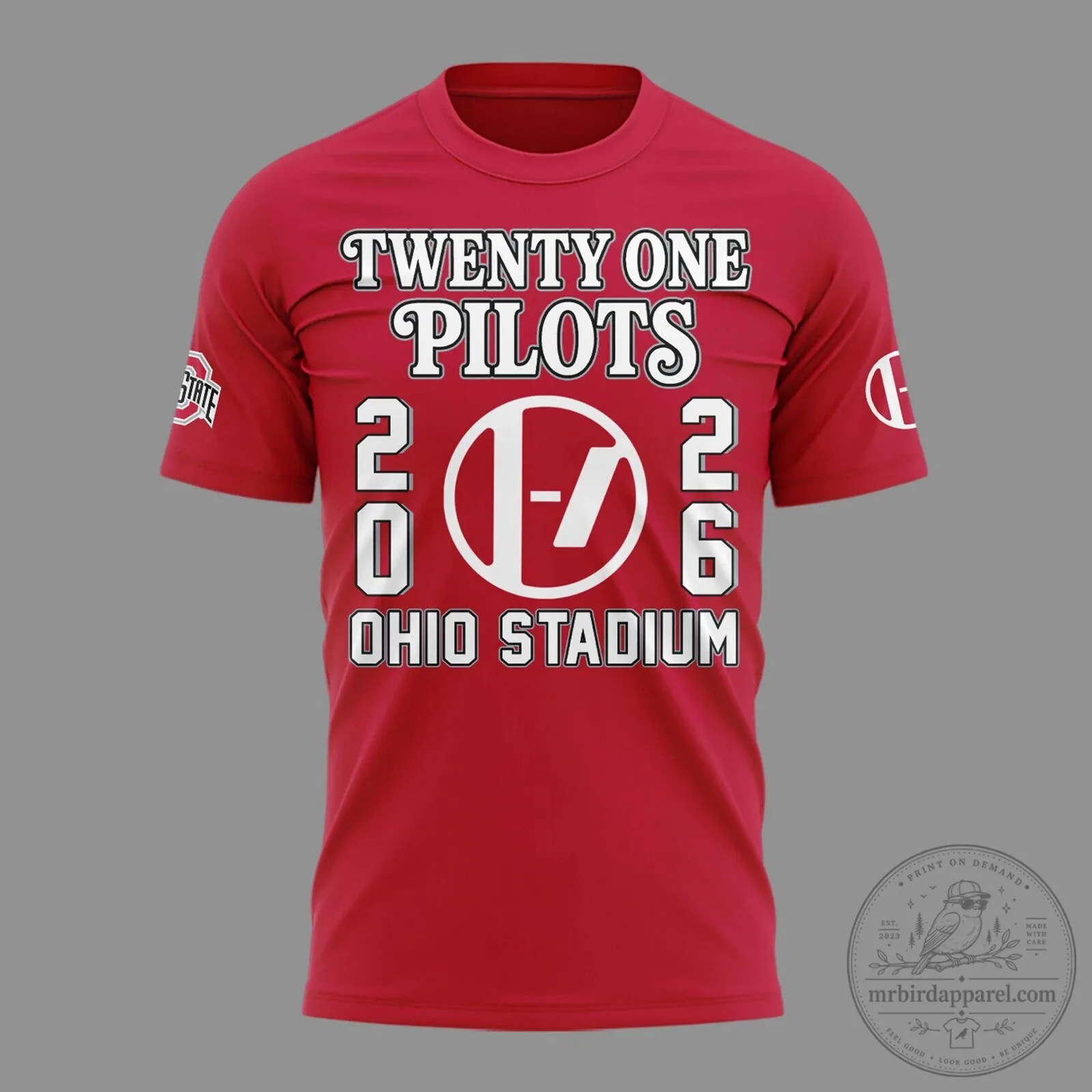 Twenty One Pilots Ohio Stadium Concert October 2026 Red T-Shirt 10 Twenty One Pilots Ohio Stadium Concert October 2026 Red T-Shirt