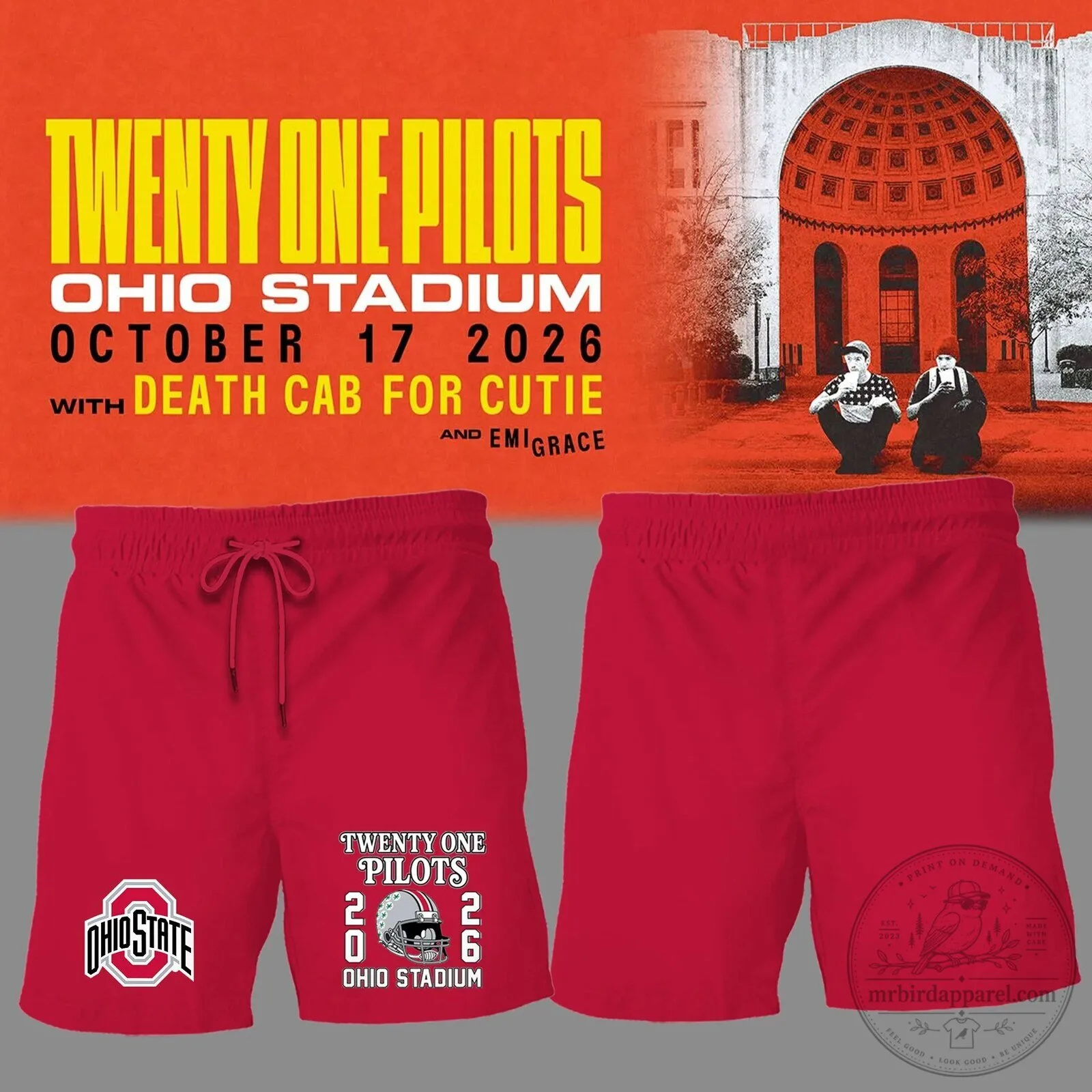 Twenty One Pilots Ohio Stadium Concert October 2026 Red T-Shirt 13 Twenty One Pilots Ohio Stadium Concert October 2026 Red T-Shirt