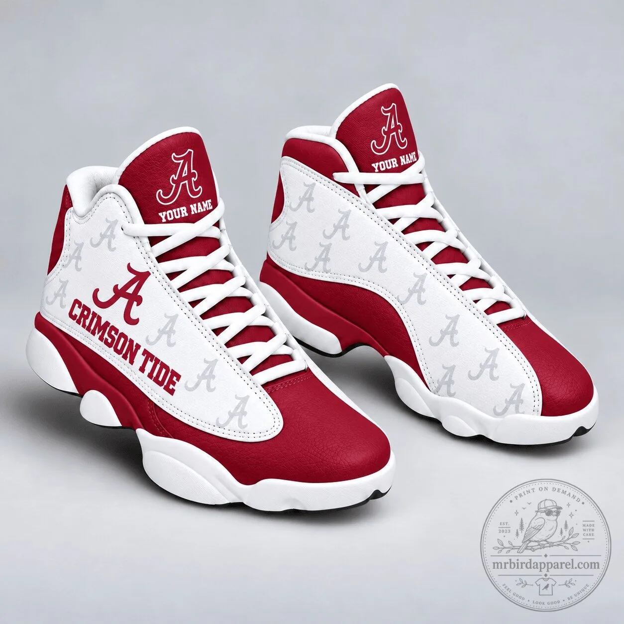 Alabama Crimson Tide Personalized Basketball Shoes 2 Alabama Crimson Tide Personalized Basketball Shoes