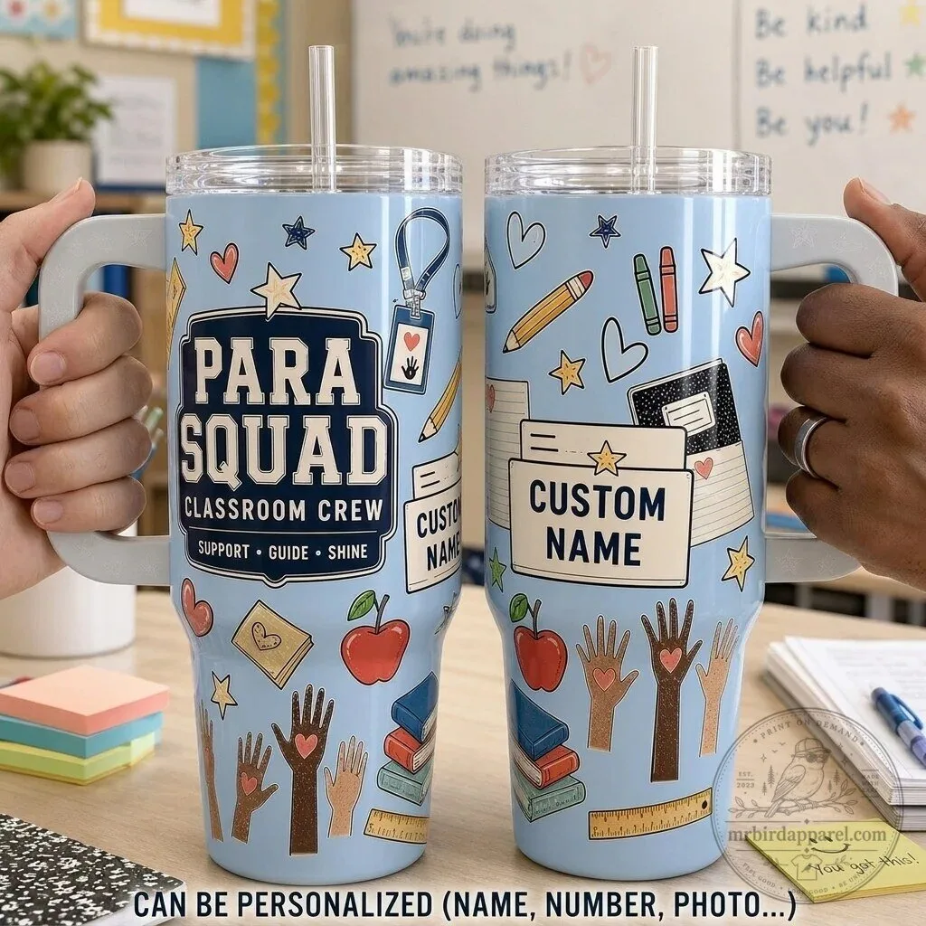 Personalized Para Squad Classroom Crew Paraprofessional Tumbler 1 Personalized Para Squad Classroom Crew Paraprofessional Tumbler