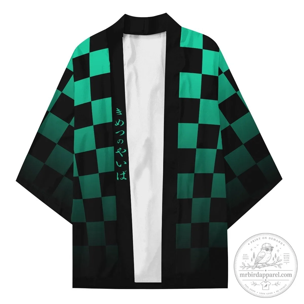 Demon Slayer Kimetsu No Yaiba Tanjiro Kamado Green Checkered Anime Kimono Jacket 14 Demon Slayer Kimetsu No Yaiba Tanjiro Kamado Green Checkered Anime Kimono Jacket