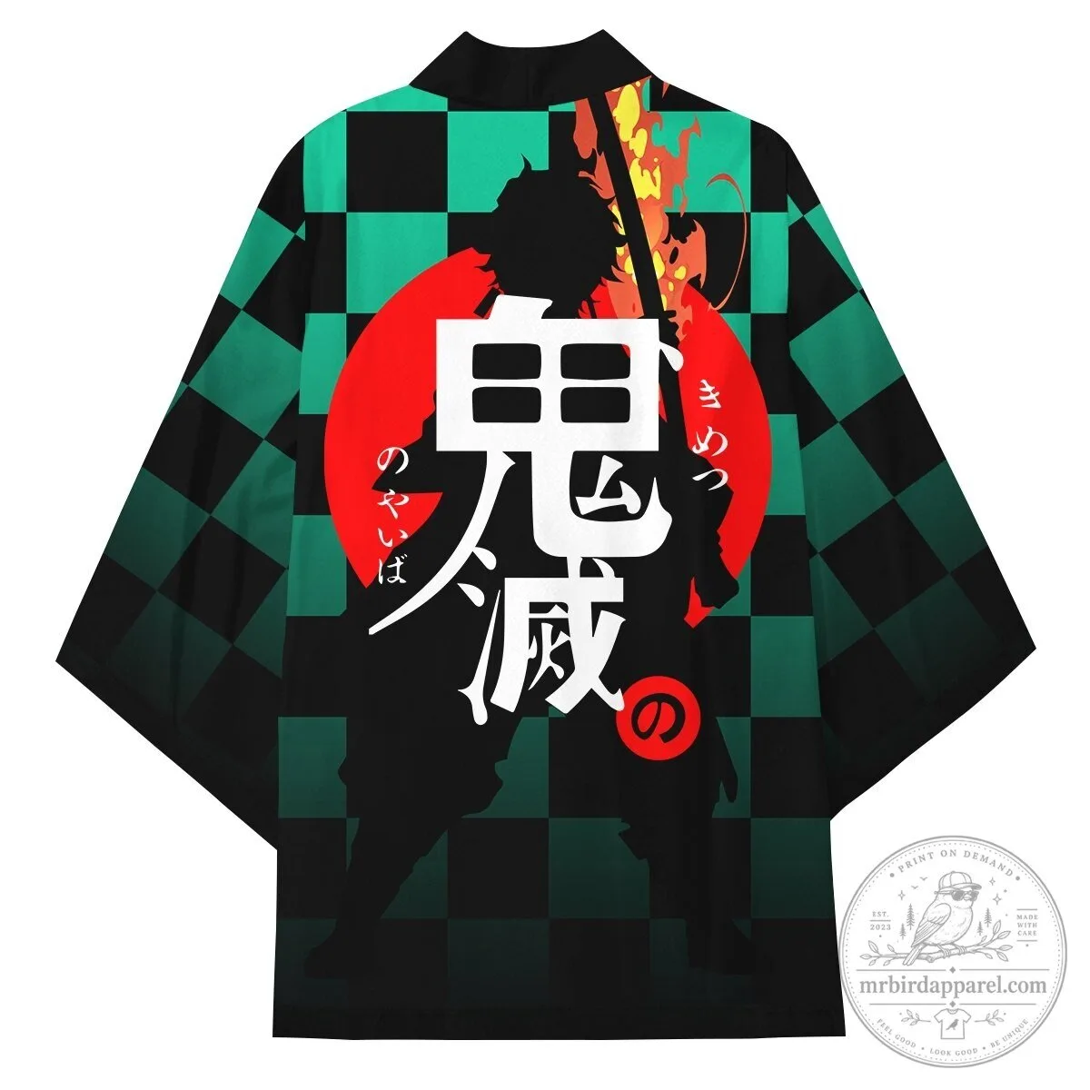 Demon Slayer Kimetsu No Yaiba Tanjiro Kamado Green Checkered Anime Kimono Jacket 15 Demon Slayer Kimetsu No Yaiba Tanjiro Kamado Green Checkered Anime Kimono Jacket