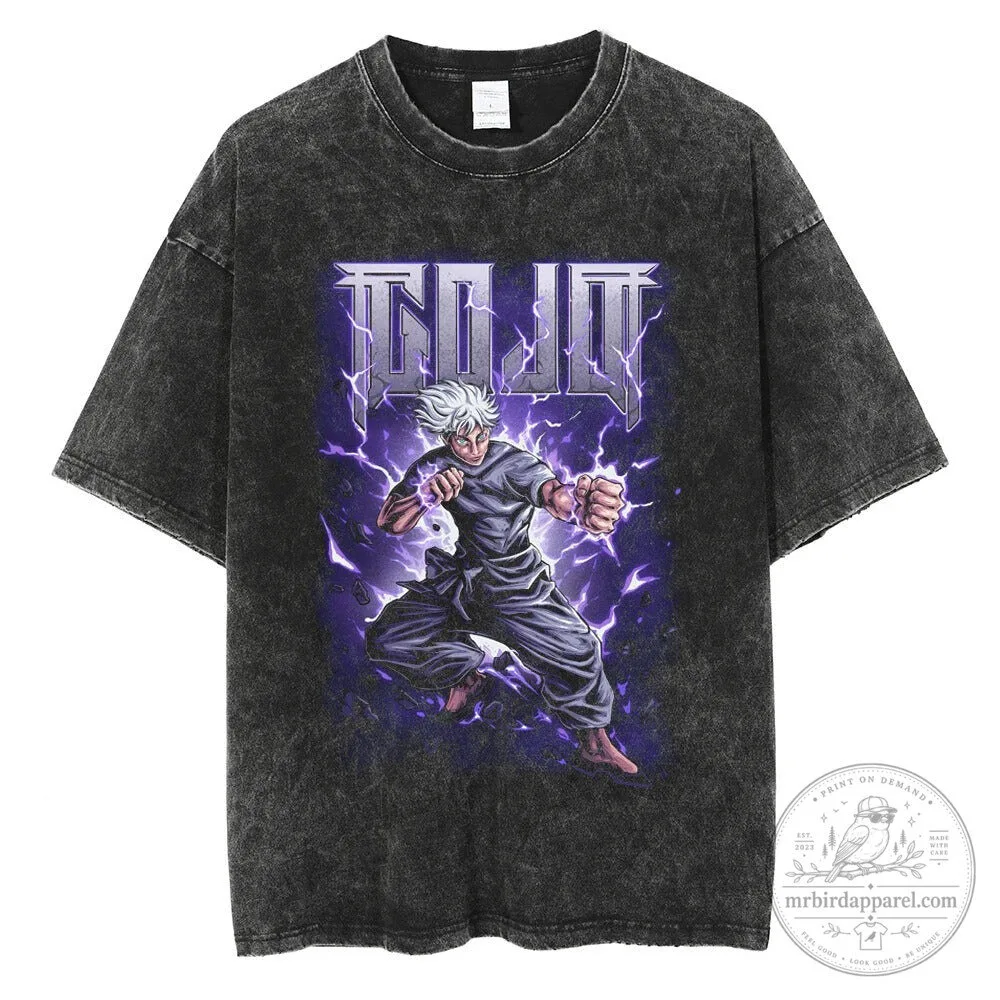 Satoru Gojo Jujutsu Kaisen Anime Character Graphic T-Shirt