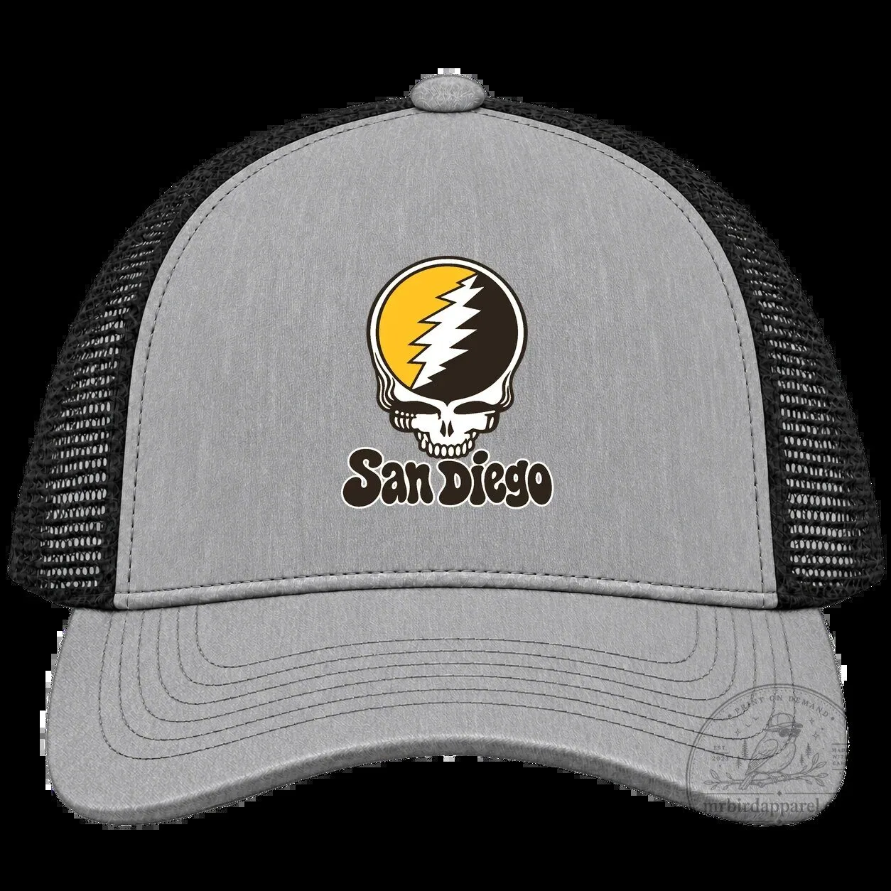 San Diego Grateful Dead Stealie Baseball Trucker Cap Hat 9 San Diego Grateful Dead Stealie Baseball Trucker Cap Hat