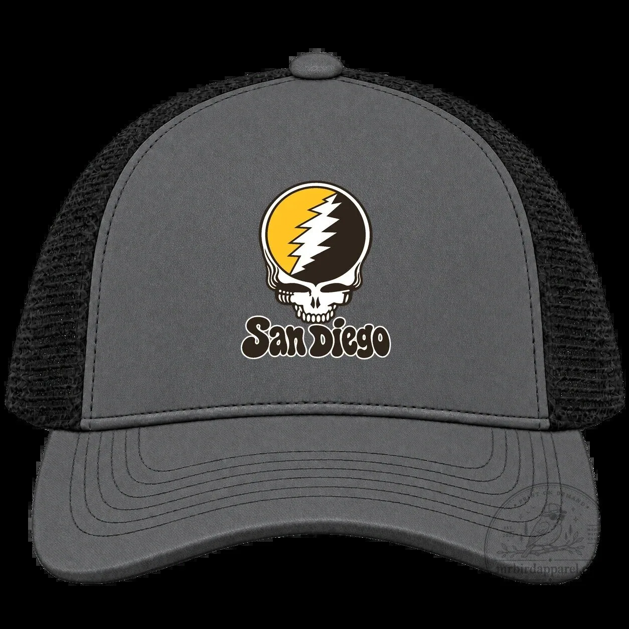 San Diego Grateful Dead Stealie Baseball Trucker Cap Hat 10 San Diego Grateful Dead Stealie Baseball Trucker Cap Hat