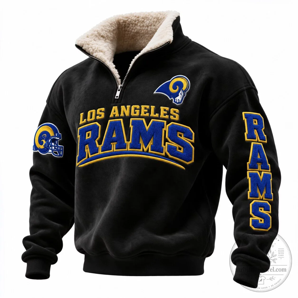 Los Angeles Rams Quarter-Zip Mock-Neck Sweatshirt