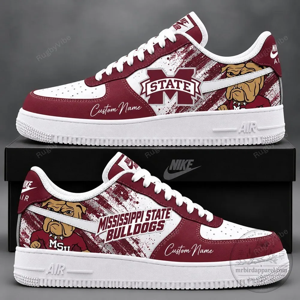 Mississippi State Bulldogs Custom Name Athletic Shoes