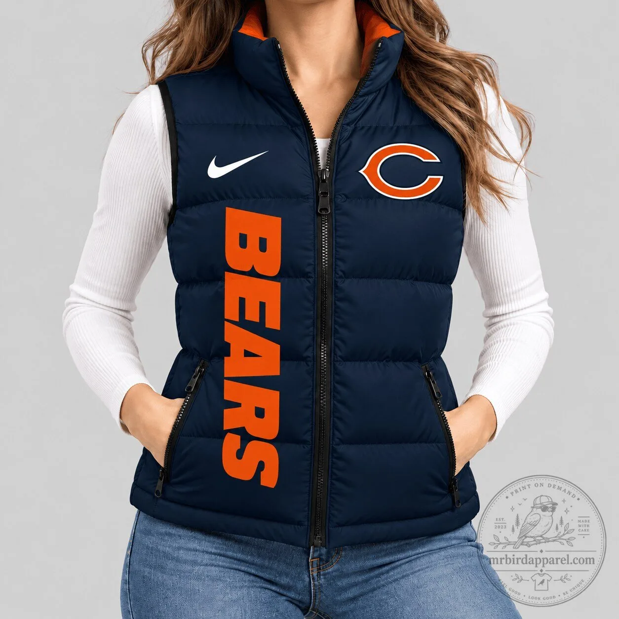 Chicago Bears National Football League Team Logo Puffer Vest