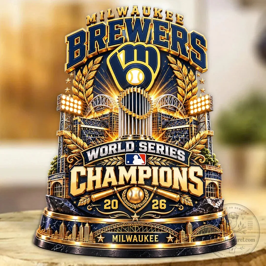 Milwaukee Brewers 2026 World Series Champions Baseball Team Plaque