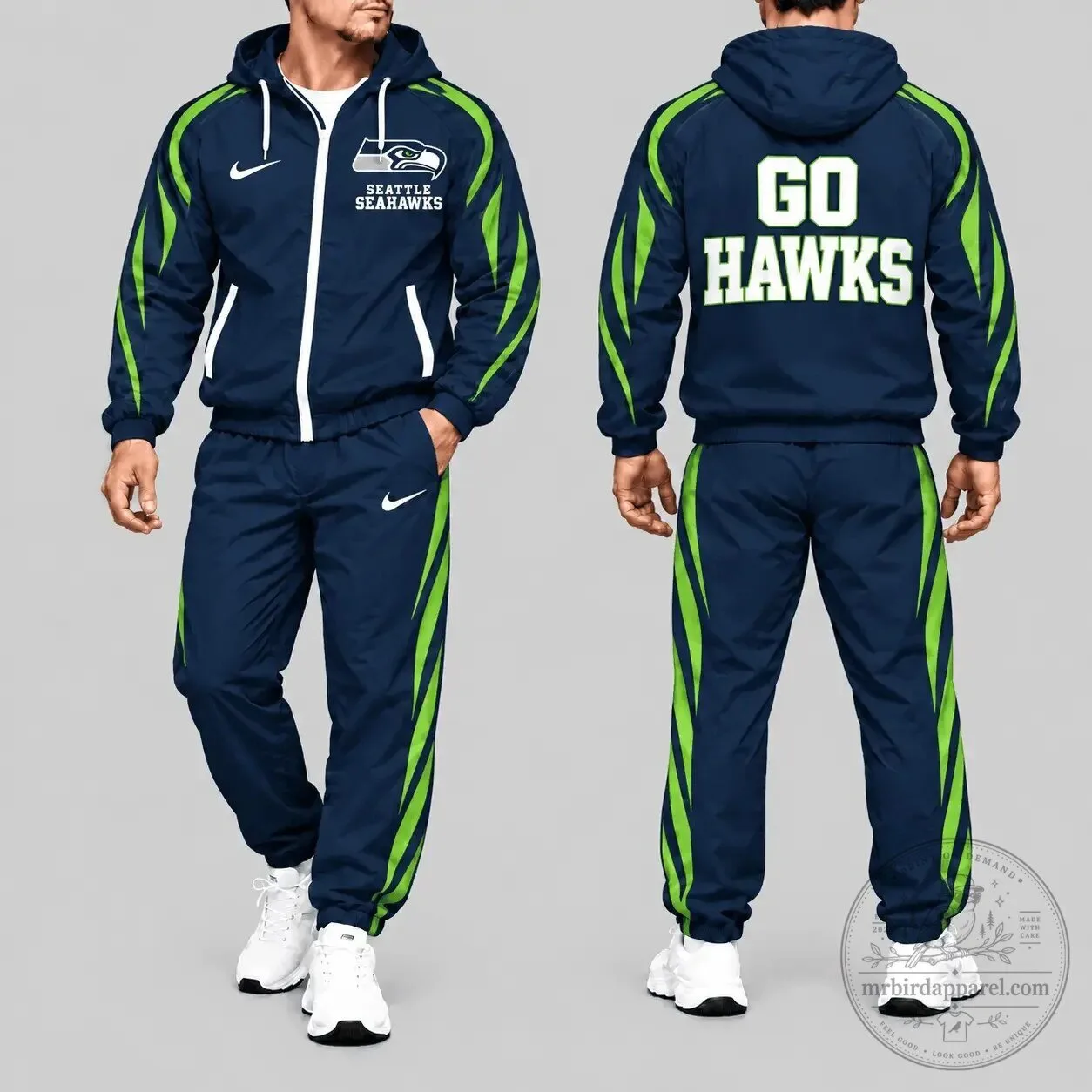 Seattle Seahawks National Football League Side Stripe Hooded Tracksuit