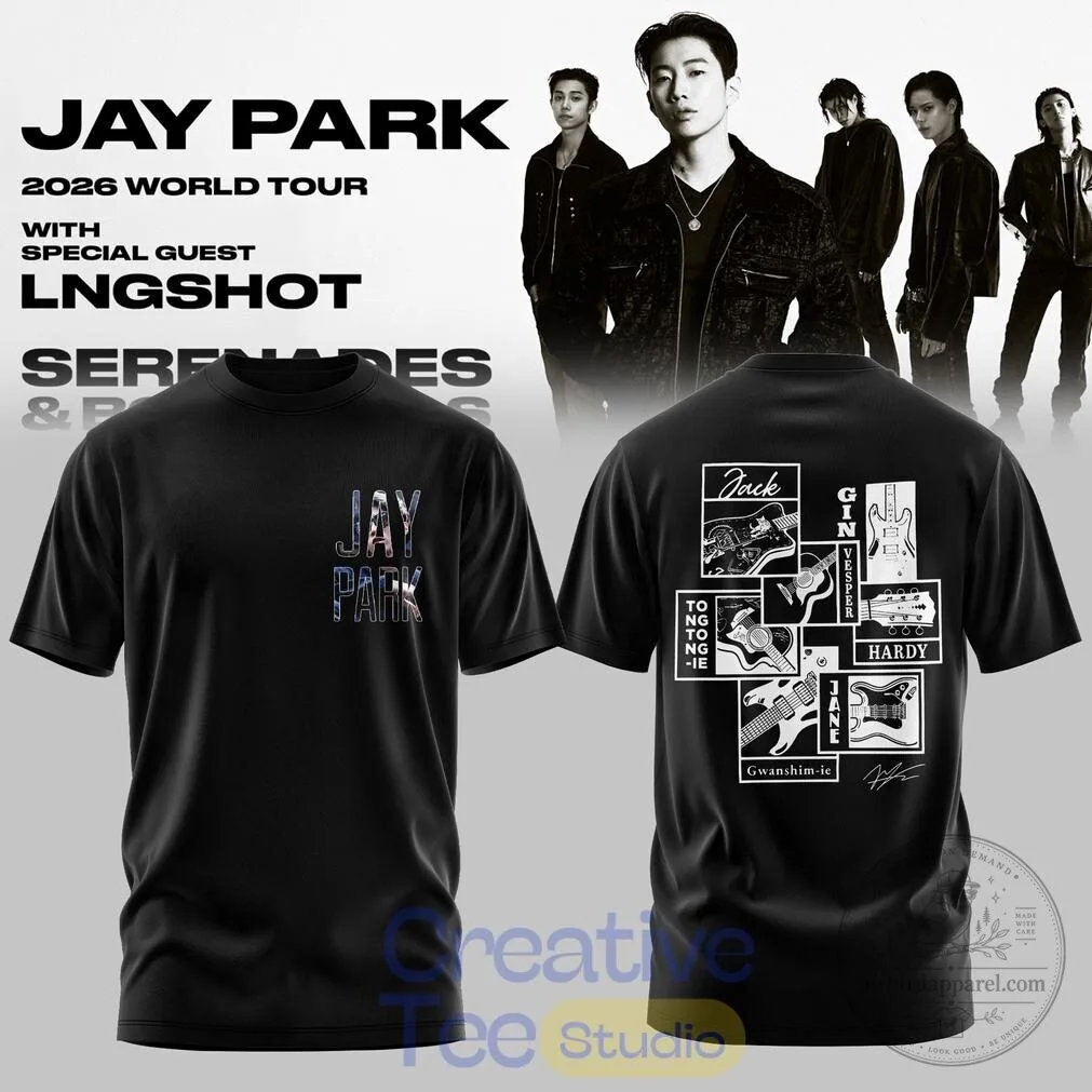 Jay Park 2026 World Tour Serenades and Body Rolls Concert T-Shirt