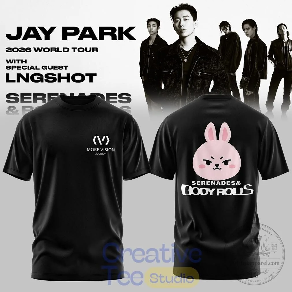 Jay Park 2026 World Tour Serenades and Body Rolls Concert T-Shirt 7 Jay Park 2026 World Tour Serenades and Body Rolls Concert T-Shirt