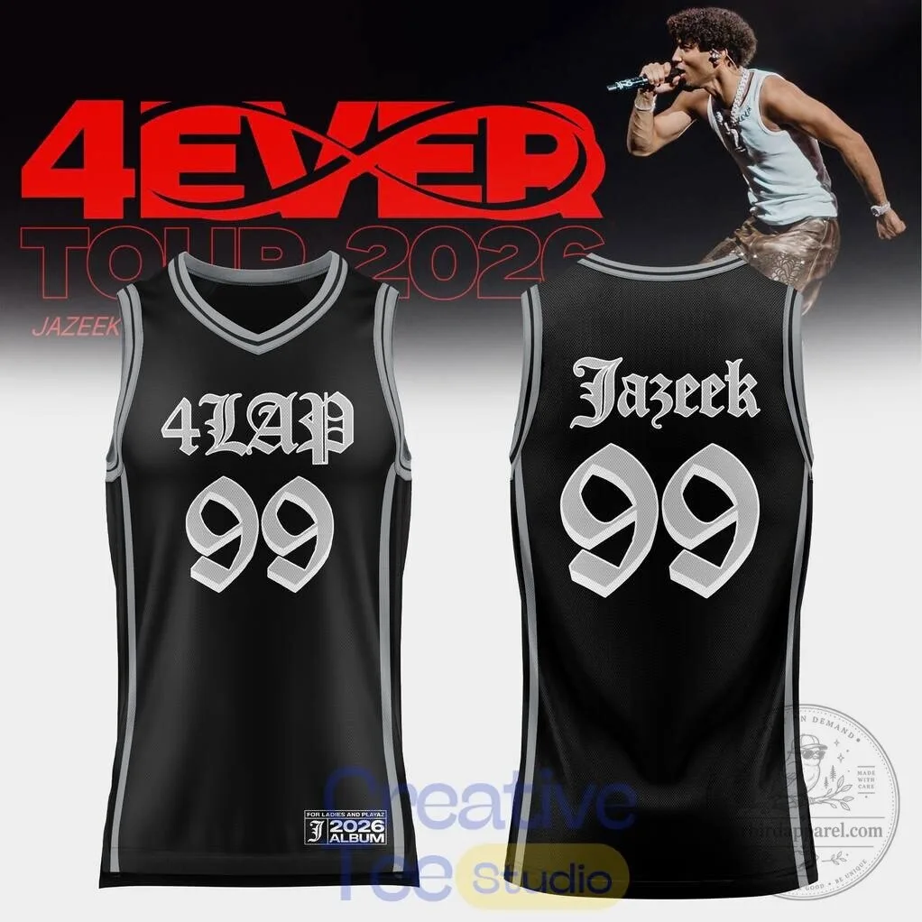 Jazeek 4EVER Tour 2026 Exclusive Black Basketball Jersey