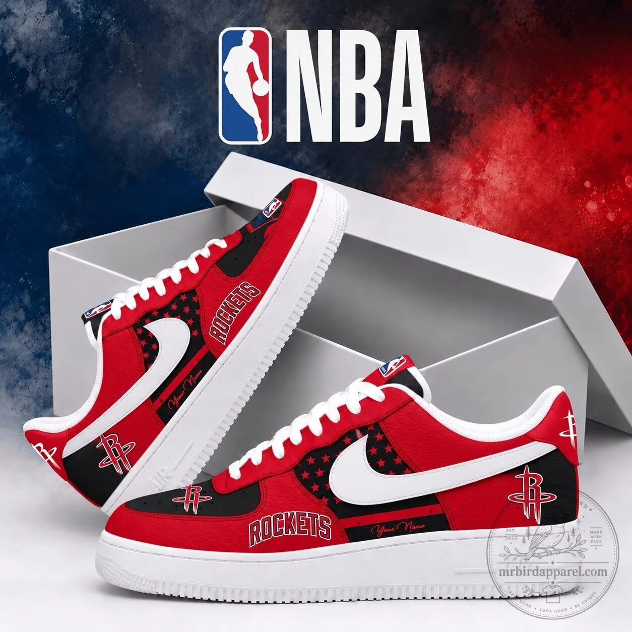 Houston Rockets NBA Basketball Team Personalized Air Low Top Shoes 2 Houston Rockets NBA Basketball Team Personalized Air Low Top Shoes