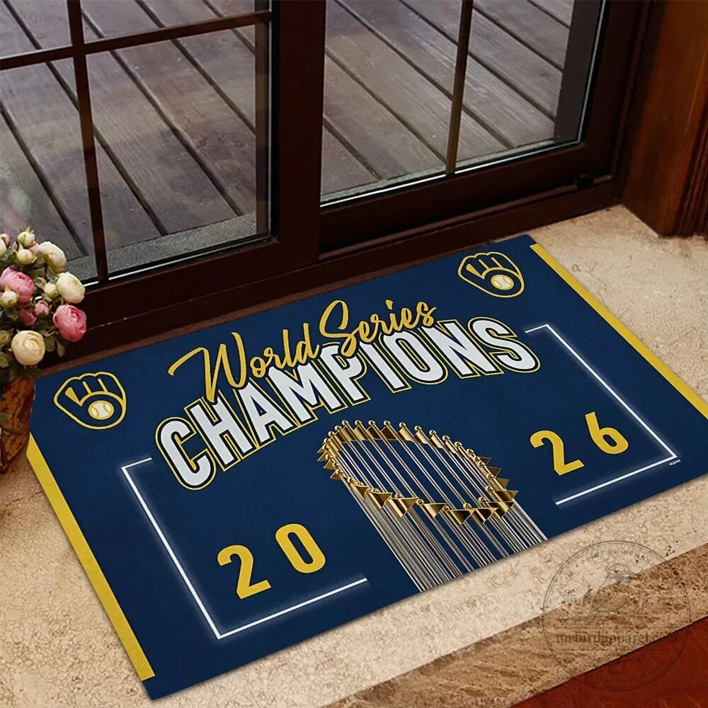 Houston Rockets NBA Basketball Team Personalized Air Low Top Shoes 8 Milwaukee Brewers 2026 World Series Champions Baseball Team Doormat