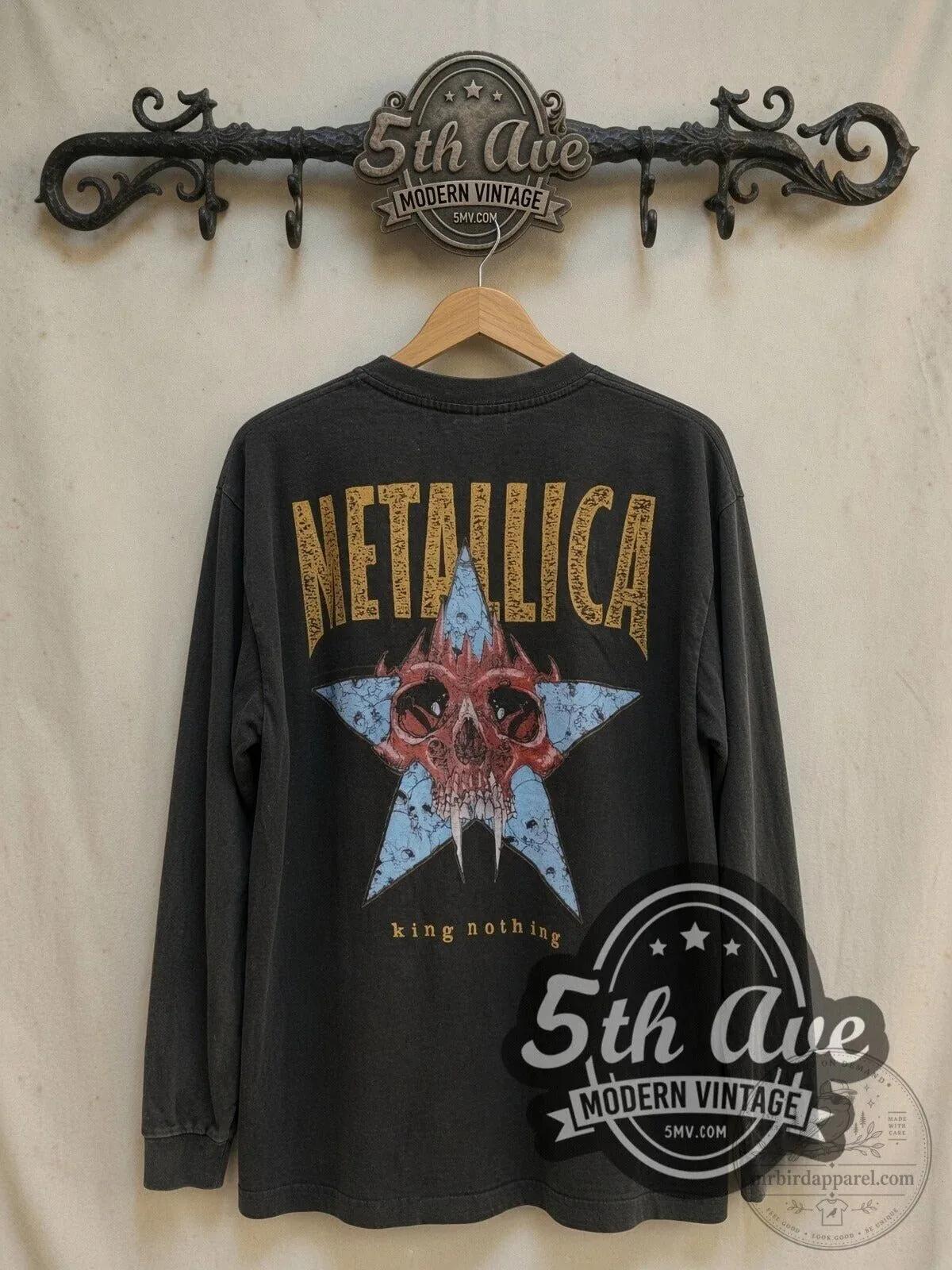 Metallica King Nothing Careful What You Wish Vintage Band Long Sleeve T-Shirt 7 Metallica King Nothing Careful What You Wish Vintage Band Long Sleeve T-Shirt