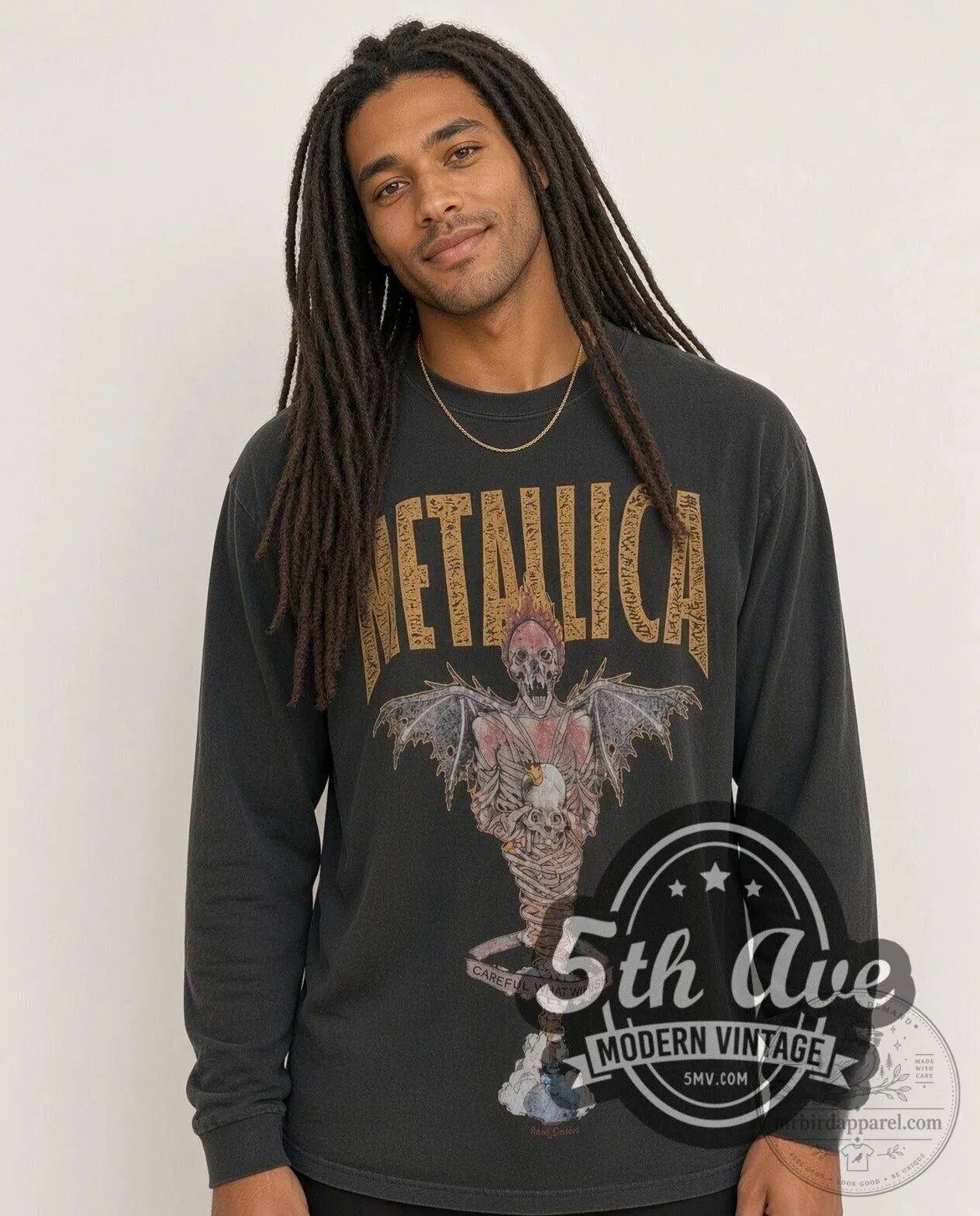 Metallica King Nothing Careful What You Wish Vintage Band Long Sleeve T-Shirt 9 Metallica King Nothing Careful What You Wish Vintage Band Long Sleeve T-Shirt