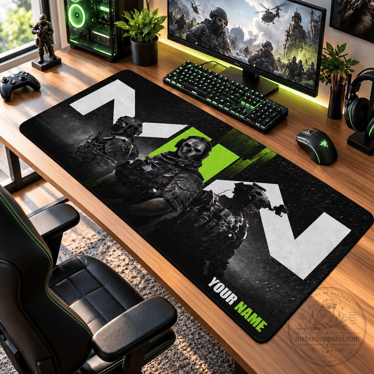 Call of Duty Modern Warfare Ghost Personalized Gaming Mouse Pad