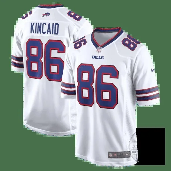 Buffalo Bills Dalton Kincaid White Game Football Jersey