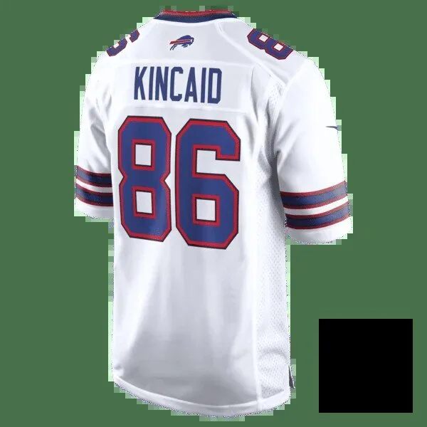 Buffalo Bills Dalton Kincaid White Game Football Jersey 9 Buffalo Bills Dalton Kincaid White Game Football Jersey